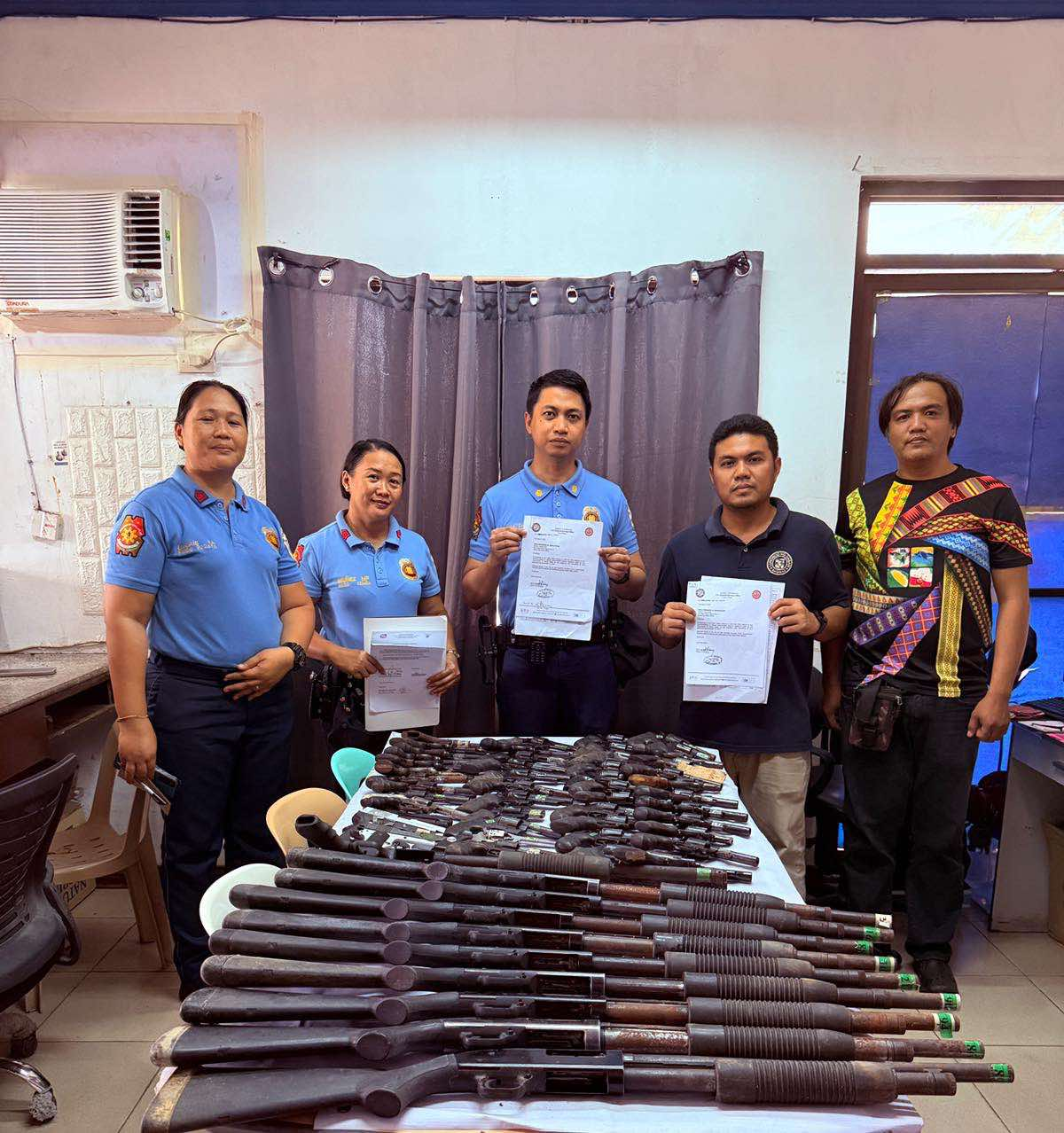 Davao City Government Surrenders 50 Unserviceable Firearms to Police