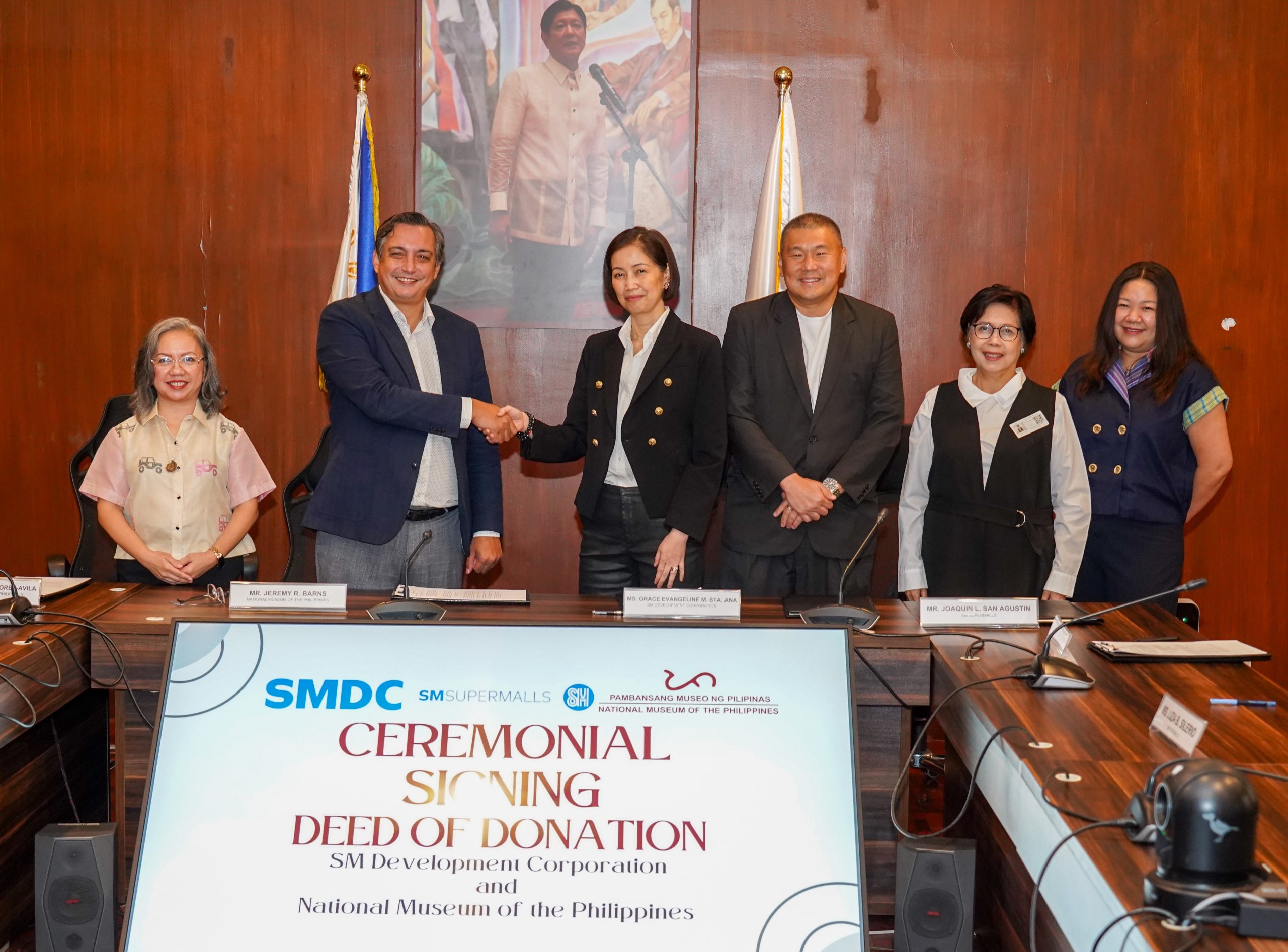 SMDC, SM Supermalls partner with the National Museum in landmark service donation