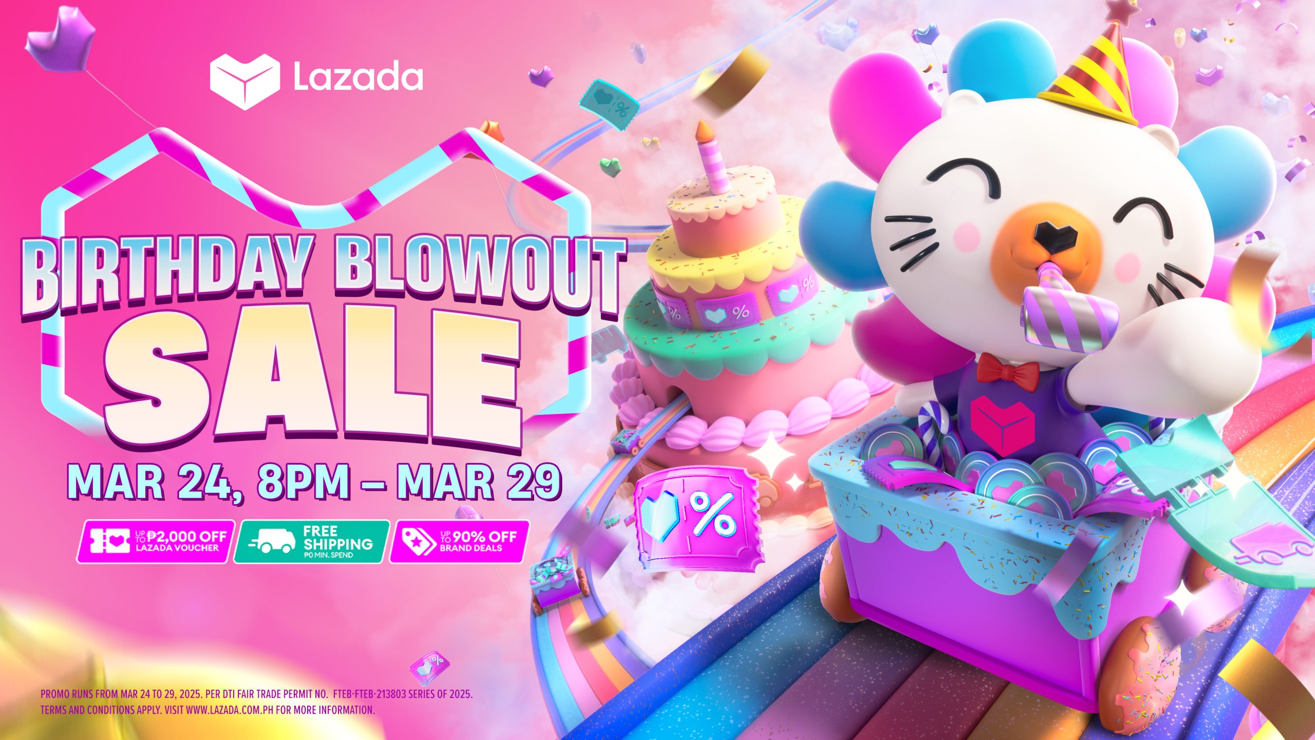 Shop Better Deals on Lazada’s Birthday Blowout Sale from March 24 (8PM) to 29