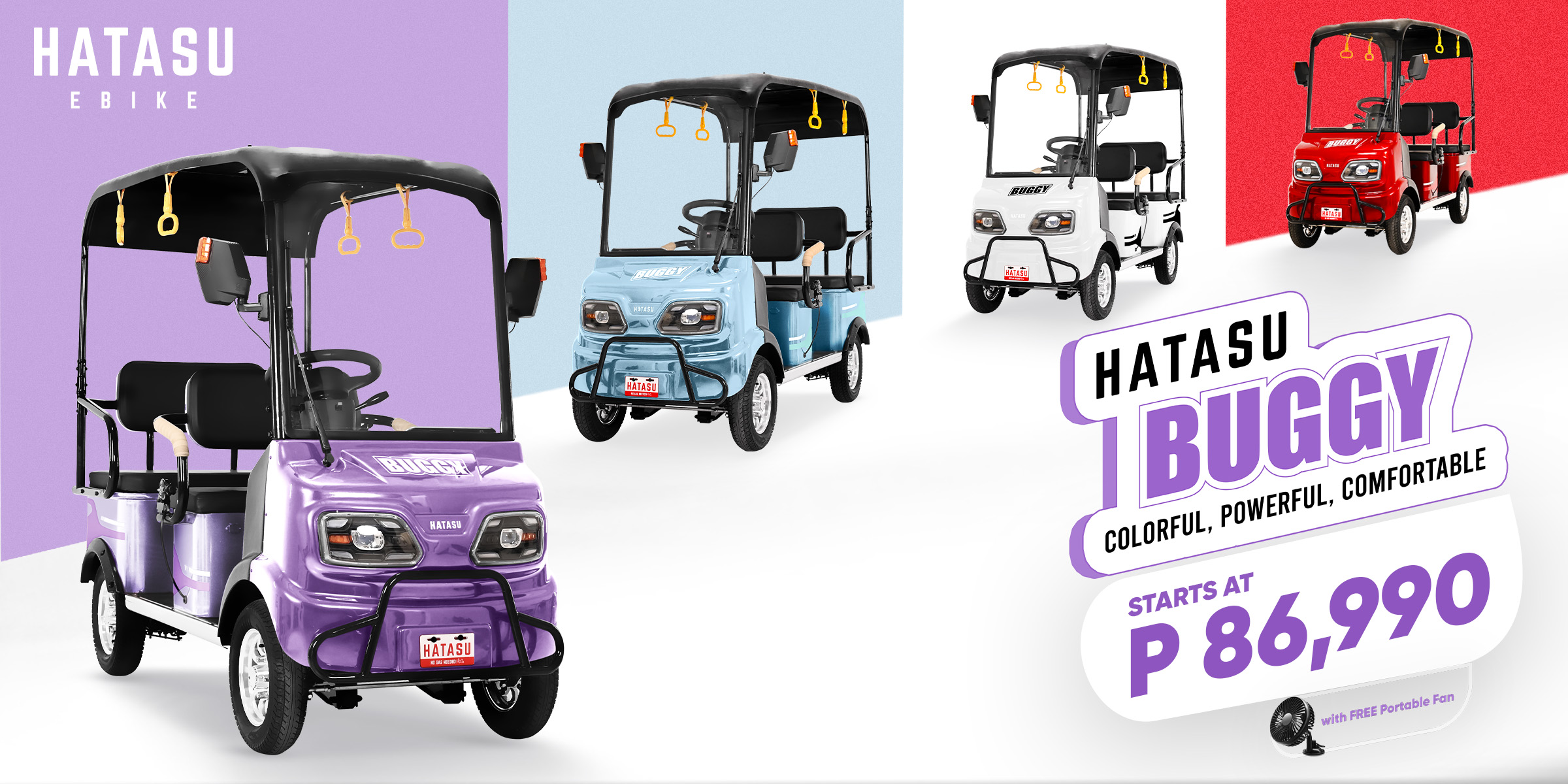 HATASU Launches First 4-Wheeler E-Bike: HATASU Buggy Starting at P86,990!